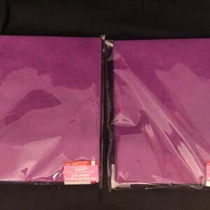 Purple Felt Sheets - 2 Packs - NEW